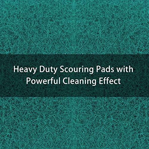 Heavy Duty Scour Pads, Non-Scratch Scrub Sponges, ULIFESTAR 5PCS Dish Scrubber Scouring Pads, Dual-Sided Reusable Household Scrub Pads for Dishes,Dish Cleaning Tool,Kitchen Scrubbers & Metal Grills - size: 150*100mm/5.9*3.94''180-240grits