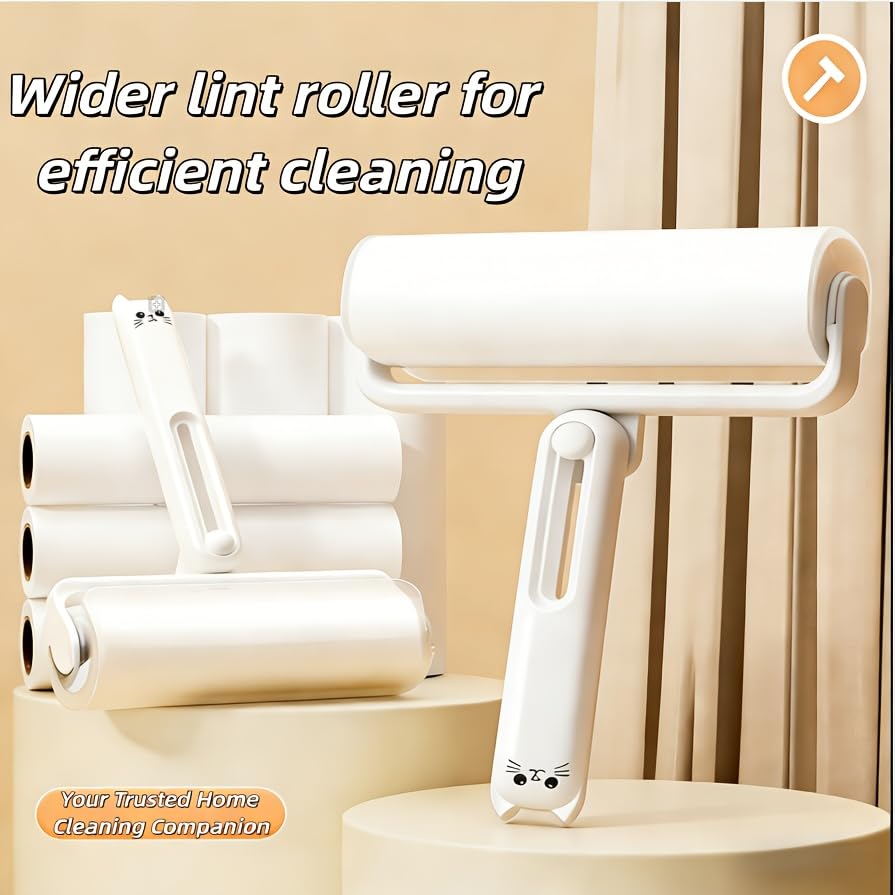 16cm Wide Lint Roller, Super Sticky, Efficiently Removes Pet Hair, Dust for Clothes, Sofa and Bedding (wihte) - color: Wihte