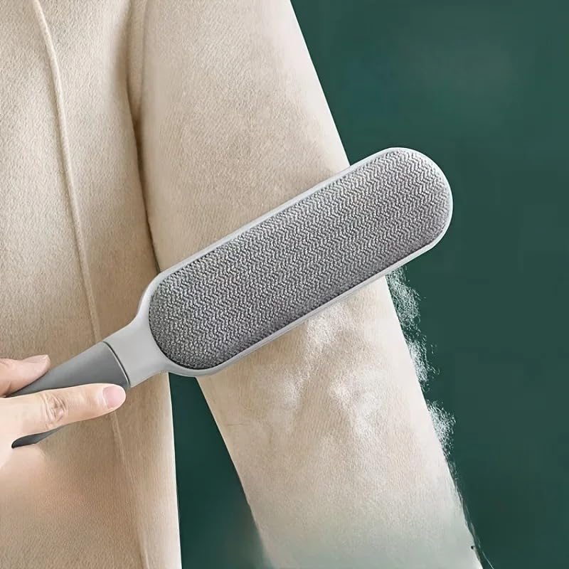 Double-Sided Cleaning Brush for Pet Hair Remover, Lint Brush for Clothes, Furniture, and Carpet - Efficient Lint Roller Alternative, Reusable Fabric & Fur Remover - size: Large