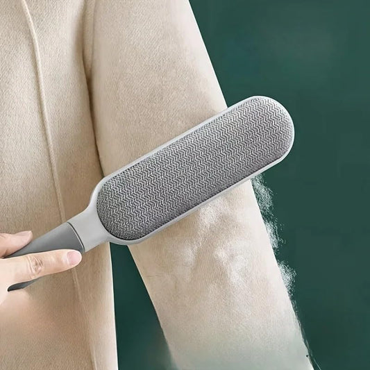 Double-Sided Cleaning Brush for Pet Hair Remover, Lint Brush for Clothes, Furniture, and Carpet - Efficient Lint Roller Alternative, Reusable Fabric & Fur Remover - size: Large