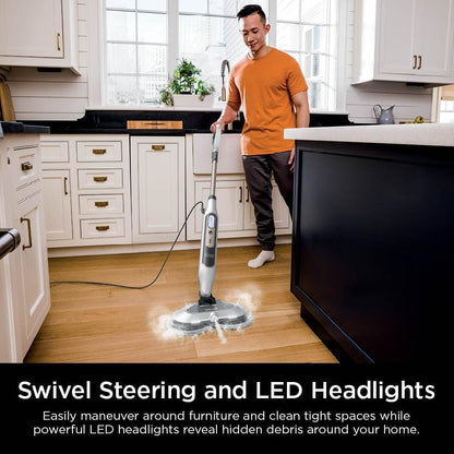 Shark S8201 Steam & Scrub with Steam Blaster Technology All-in-One Hard Floor Steam Mop with 3 Steam Modes & LED Headlights, Bronze (Renewed) - color: Bronze/White