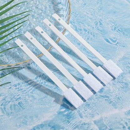 40 Pieces Disposable Crevice Cleaning Brush Crevice Hole Brush Toilet Bowl Brush Window Door Track Space Cleaning Brush - (Color: Pink)