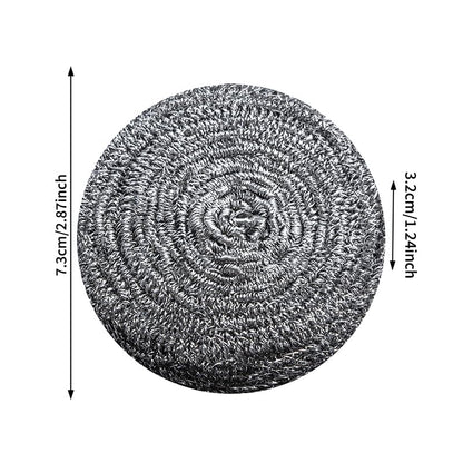 12Pcs Upgraded Steel Wool Scrubbers, Premium Stainless Steel Scrubber, Metal Scouring Pads, Steel Wool Pads, Kitchen Cleaner, Heavy Duty Cleaning Supplies