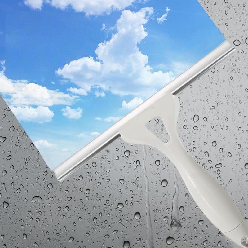 Squeegee for Shower Glass Door, Shower Squeegee for Glass Doors - All-Purpose Squeegee with Hook for Shower Doors, Windows, Mirrors, Tiles and Car Glass - 10 Inches