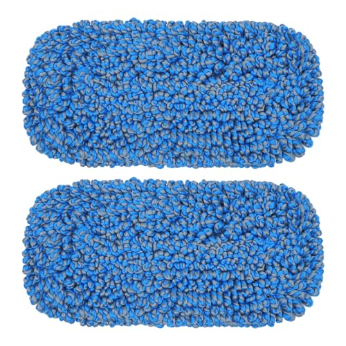 TrueYee 2 Pack Microfiber Mop Replacement Pad for Dry Dusting Wet Mopping (Dust Mop ASIN:B0CM8Z8Y2P)
