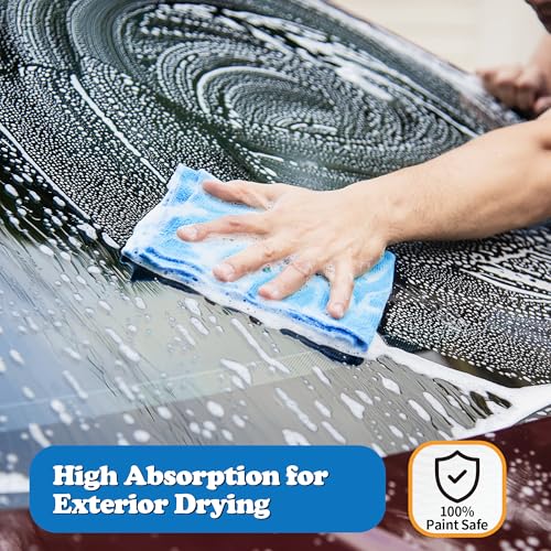 FIXSMITH Shop Towels, Pack of 150, Microfiber Cleaning Cloth Bulk, Microfiber Towels for Cars, Lint Free, Scratch-Free Cleaning Rags for Housekeeping, 11.5 x 11.5 inch