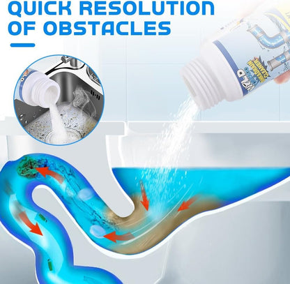 Sink and Drain Cleaner, Wild Tornado Pipe Dredge, Drain Cleaner for Toilet Kitchen, Pipes Cleaning Tool (2)