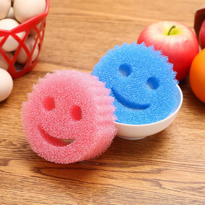 Color Sponge, 3 Pack Non-Scratch Scrub Dish Sponges, Temperature Controlled Kitchen Sponge for Kitchen, Bathroom