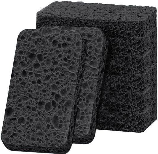 6 - Pack Non-Scratch Scrub Sponges - Sponge for Dishes and Washing Dishes, Cleaning Pads for Kitchen Home and More（Black） - color: Black, size: 6 - Pack
