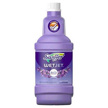 Swiffer Floor Cleaner Solution Refill, Lavender, 42.2 Fl Oz, Pack of 4 - size: 42.2 Fl Oz (Pack of 4)