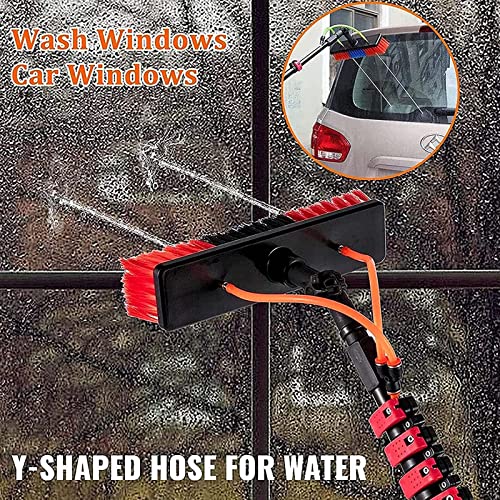 3-12m Window Cleaning Pole, Window Cleaner Kit, Water/Hose Fed Pole, Window Cleaning Brush Equipment, Cleaning Photovoltaic and Solar Panels Conservatory roof Cleaner,30cm Brush Head,12m/39. - color: 30cm Brush Head, size: 12m/39.4ft