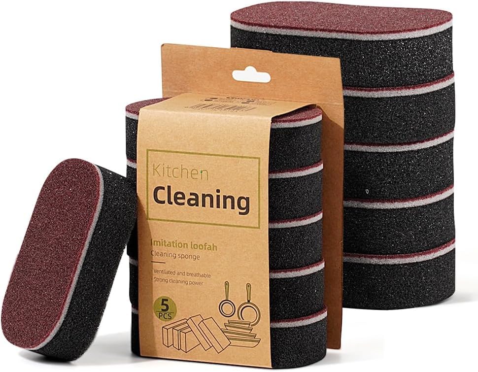 Magic Cleaning Sponges Eraser, 2026 New Non-Scratch Dual-Sided Sponges, Multi-Functional Non Scratch Scrub Sponge for Kitchen Bathroom Wall Floor Sink Tub Stain Removal (10pcs) - color: 10pcs