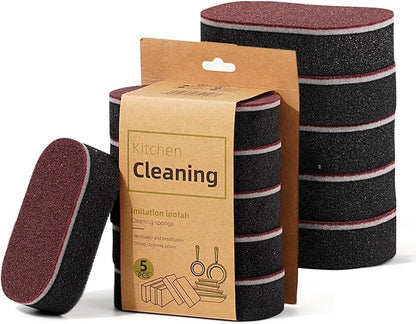 Magic Cleaning Sponges Eraser, 2026 New Non-Scratch Dual-Sided Sponges, Multi-Functional Non Scratch Scrub Sponge for Kitchen Bathroom Wall Floor Sink Tub Stain Removal (10pcs) - color: 10pcs