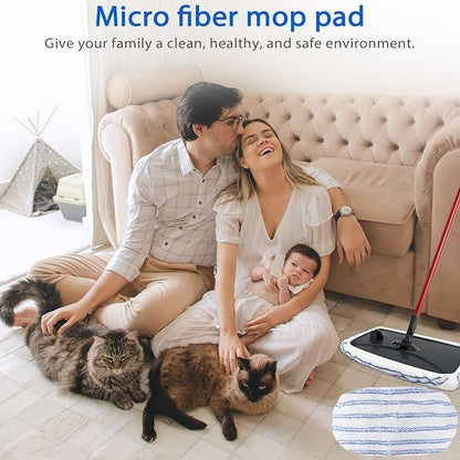 6 Pack Microfiber Mop Pads Covers Replacement Compatible with Oceda,Terry Cloth Mop Refills 15x8 Inch Pads for Wet Dry Hardwood Floor Cleaning, Washable & Reusable Mopping Pads - size: 6 Pack
