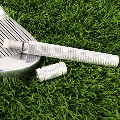 Bulex Golf Club Groove Sharpener, Re-Grooving Tool and Cleaner for Wedges & Irons - Generate Optimal Backspin - Suitable for U & V-Grooves - color: Silver