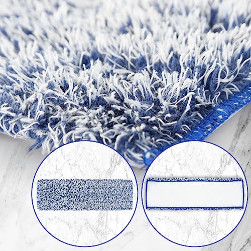 8 Pack Mop Pads Replacement for Bona Family of Mops, Washable & Reusable Microfiber Cleaning Pad for Hardwood and Multi-Surface (3 Deep Clean Pads + 3 Microfiber Cleaning Pads + 2 Dusting Pads) | Washable & Reusable Cleaning Pad for Hardwood and Multi-Sur
