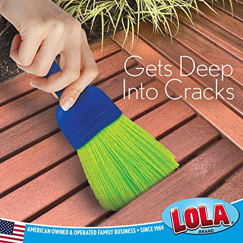 LOLA Whisk Broom, Hand Brush, 2 Pack, Durable Bristles, Whisks Away Dirt & Debris, Compact, Hang Hole for Easy Storage, Indoor/Outdoor - size: 2 Pack, style: Classic