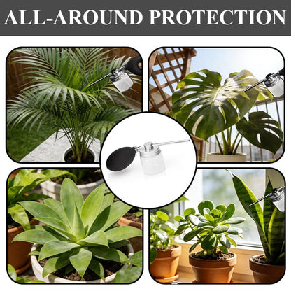 Powder Spray Bottle Garden Duster Applicator, Durable Handheld Cleaning Spray Tool, Suitable Powder Sprayer for Dust Removal of Plant Leaves, Greenhouse Maintenance, Horticultural Care Silver