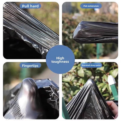 33/38 gallon heavy duty trash bags, 35 inches x 39 inches, black, extra strong construction & yard bags for commercial, industrial, garden waste, leakproof & puncture resistant(30 pieces)