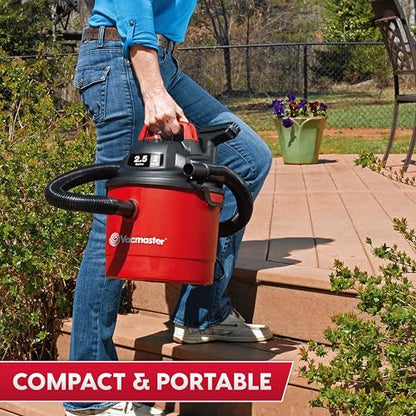 Vacmaster 2.5-Gallon* 2 Peak HP Wall Mountable Wet/Dry Vacuum – VOM205P 1101 - style: Plug-in Edition
