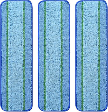 3 Pack Deep Clean Pads for Bona Family of Mops | Washable & Reusable Microfiber Cleaning Pad for Hardwood and Multi-Surface - color: 3 Deep Cleaing Pads