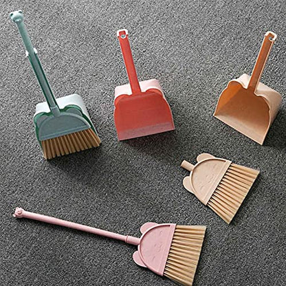 Heavy Duty Broom and Dustpan Set for Sweeping Lightweight, Indoor Tools with Long Handle, Static-Free Bristles Ideal for Hardwood Floors, Tile, Pet Hair and Daily Use