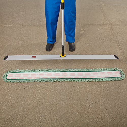 Rubbermaid Commercial Products HYGEN Microfiber Quick-Connect Mop Frame 60 inch Silver for Janitorial/Professional/Industrial Cleaners for Heavy-Duty Floor Cleaning/Mopping/Dusting