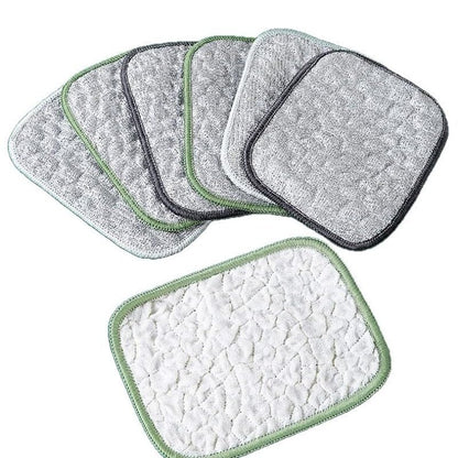 10Pcs Multipurpose Wire Dishwashing Rags for Wet and Dry, Double Layer Wire Cleaning Cloths for Sinks Pots Pans, Thick Non Scratch Dishcloth Scrubbing Pads Kitchen Supplies, Towel Cleaning
