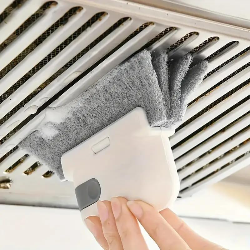 2-in-1 Groove Cleaning Brush Handheld Window Sill Sliding Door Track Gap Cleaning Brush Home Cleaning Tool