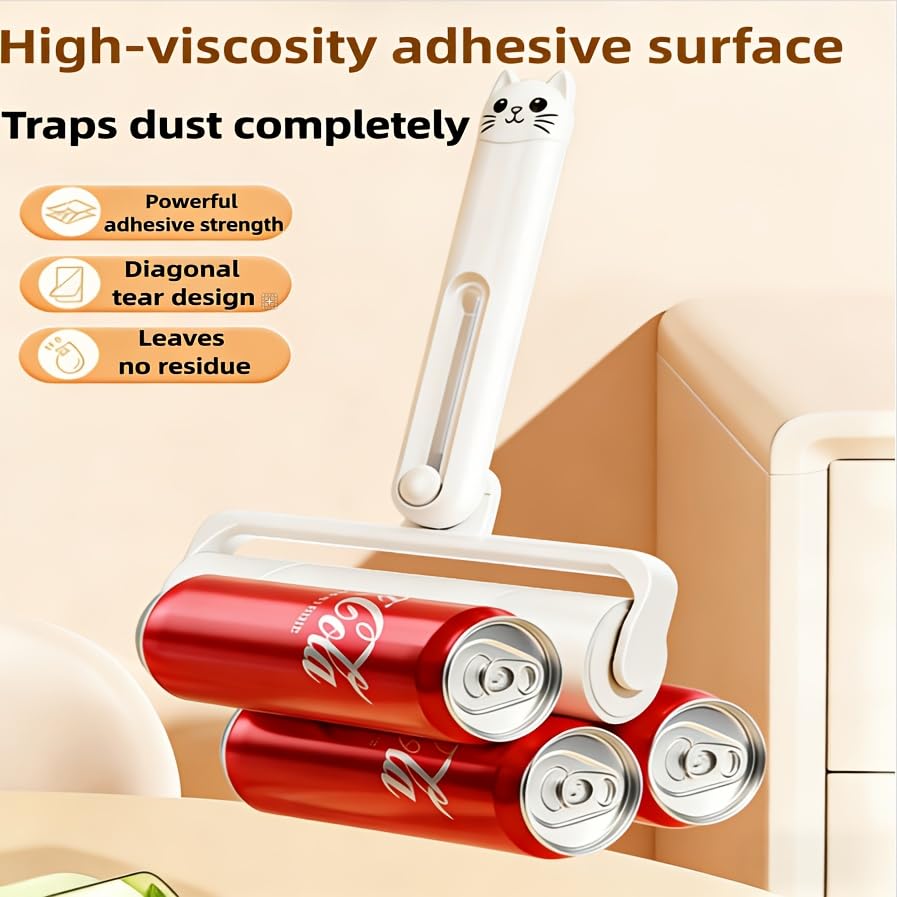 16cm Wide Lint Roller, Super Sticky, Efficiently Removes Pet Hair, Dust for Clothes, Sofa and Bedding (wihte) - color: Wihte
