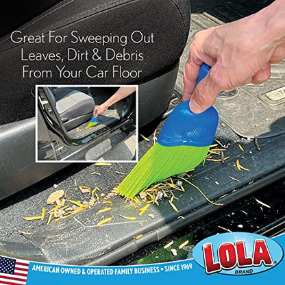 LOLA Whisk Broom, Hand Brush, 2 Pack, Durable Bristles, Whisks Away Dirt & Debris, Compact, Hang Hole for Easy Storage, Indoor/Outdoor - size: 2 Pack, style: Classic
