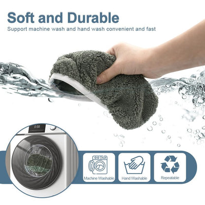 Reusable Microfiber Mop Pads Washable Wet Pads Compatible with Swiffer Sweeper Refills Pads for Wet & Dry Sweeping Cloths Mop Head Replacement for Household Cleaning (Grey 4PCS) - size: Grey 4PCS