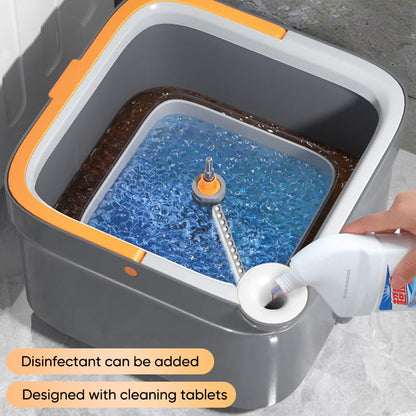Spin Mop and Bucket Set with Replaceable Microfiber Mop Pads,Spin Mop,Self Wringing 360° Rotating Square Mop Head for Hardwood Tile Marble Floors (Replace Cloth * 2) - color: Replace Cloth * 2