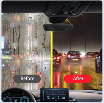 3PCS Car Window Oil Film Cleaning Brush, 2026 Upgrade 2.0 Clear View Glass Cleaner, Auto Glass Oil Film Remover, Anti-Rain & Anti-Fog Protection for Safe Driving, Complete Kit with Brush & Towel