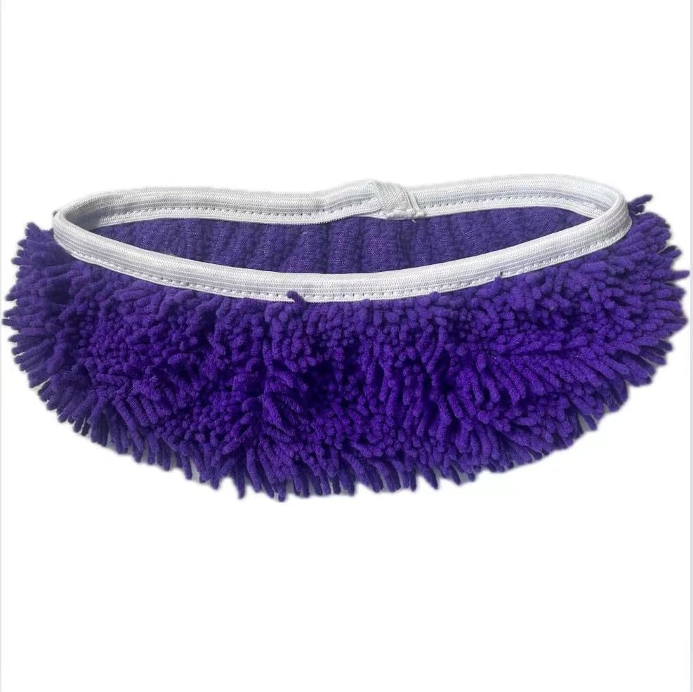 Reusable Microfiber Mop Pads, 3Pcs Replacement Compatible with Swiffer Sweeper Mop, Refills & Washable Dry Sweeping Cloths for Surface Hardwood Floor Cleaning(Purple) - color: Purple