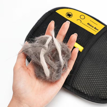 2-Pack Pet Hair Removal Glove – Reusable Pet Hair Remover for Dogs & Cats, Magic Brush Mitt for Couch, Furniture, Carpet, Car Seat & Clothing,8.27''*6.5''