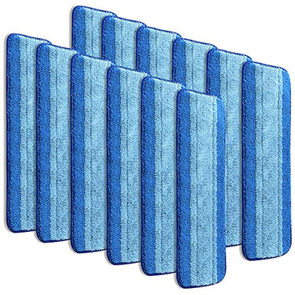 12 Pack Microfiber Cleaning Pads Compatible with Bona Mops, Safe for Hardwood and Hard-Surface Floors, Washable, Reusable - size: 12 PACK