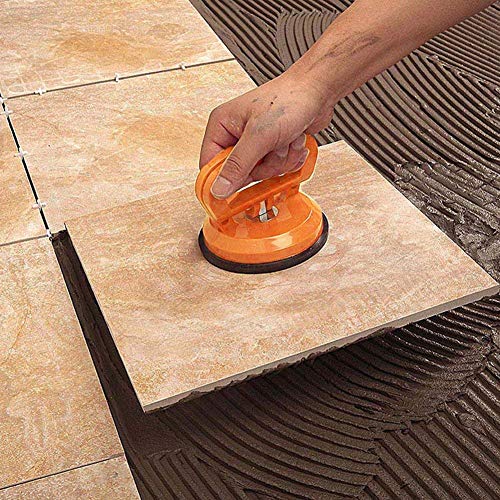 IMT 4.9" Glass Suction Cup Tiles Window Lifter, Power Grip Vacuum Lifter for Glass/Tiles/Mirror/Granite Lifting, Dent Repair Sucker Plate, Double Handle Locking - size: 5"