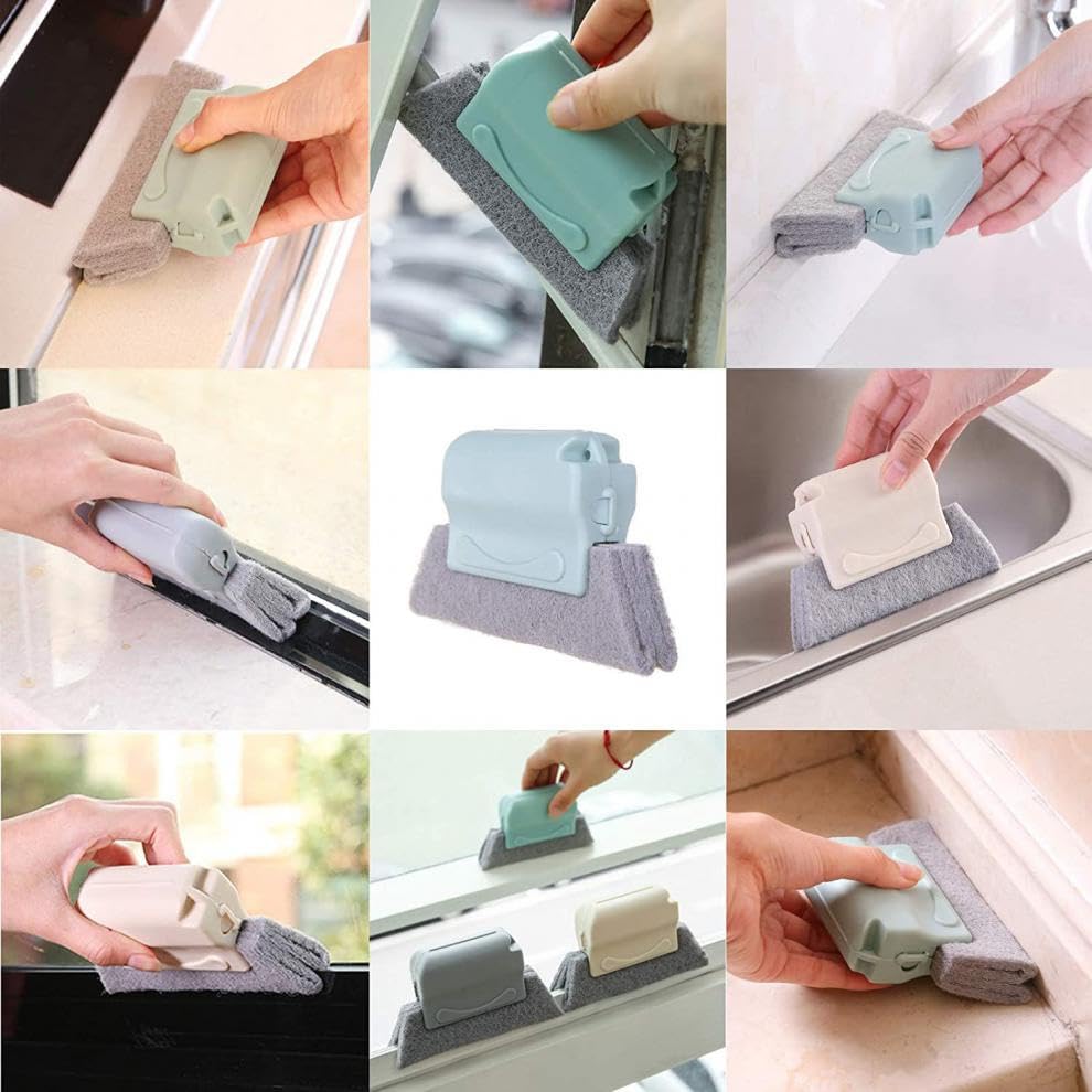 Window Groove Cleaning Brush Premium WindowSill Cleaner Tool for Deep Cleaning Sliding Door Track Easy Grip Handles Perfect for Dust Dirt Removal in Hard to Reach