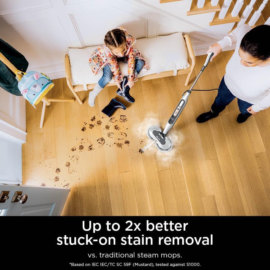 Shark S8201 Steam & Scrub with Steam Blaster Technology All-in-One Hard Floor Steam Mop with 3 Steam Modes & LED Headlights, Bronze (Renewed) - color: Bronze/White