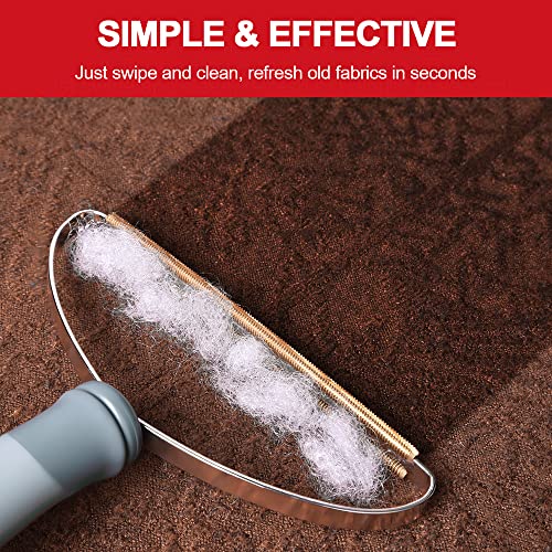 Pet Hair Remover, Dog Cat Hair Remover, Lint Cleaner Pro, Fur Removal Tool, Portable Carpet Scraper, Clothes Fuzz Rollers Hairball Shaver Brush for Carpets, Car Mat, Couch, Pet Bed, Furniture & Rug - color: Gray
