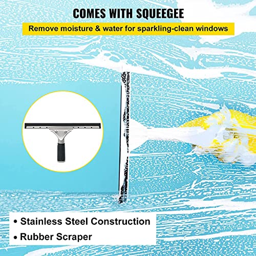 Water Fed Pole Kit, Water Fed Brush W/Squeegee, 270° Azimuth Adjustment for Cleaning,Water Fed Cleaning System, 3-in-1 Aluminum Outdoor Window,7.2 M/23.6 Ft - size: 7.2 M/23.6 Ft