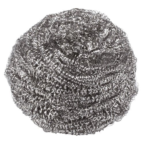 MARIGOLD Scrunchie Stainless Steel Scourer, 12 Packs of 3 Scourers, Grey, 11.6 x 4 x 22.5 cm