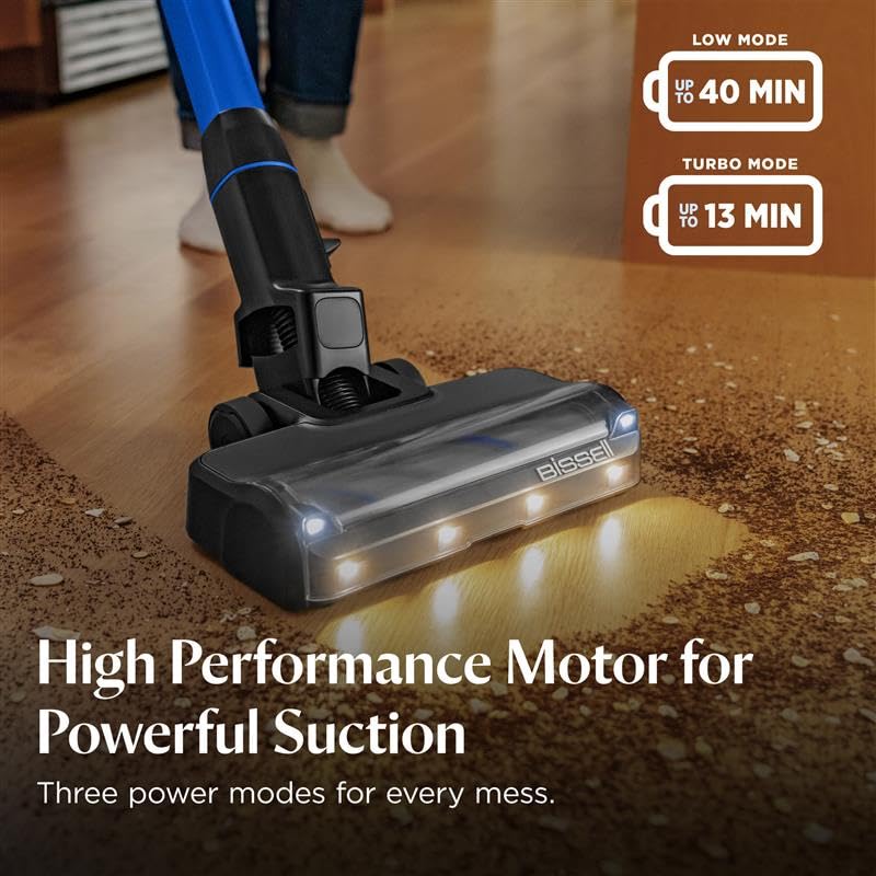 Bissell PowerClean FurFinder 200W Self-Standing Cordless Vacuum w/Tangle Free Brush Roll, Strong Suction, Removeable Battery, Wall Mount, Upholstery Tool & Bright Headlights - style: PowerClean FurFinder
