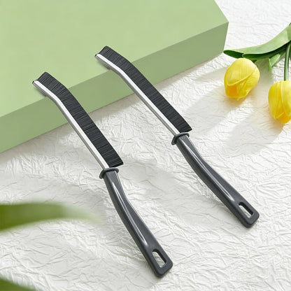 2 Pcs Crevice Cleaning Brush Hard Bristle Deep Reach Tight Space Cleaner for Bathroom Kitchen Tiles Windows Doors Slots