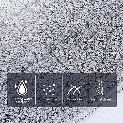 Mop Pads 32 inch Replacement 6 Pack Replacement Refills Washable Microfiber Pads Commercial Reusable Refill Fit for Most Flat Mop Frame - color: 32 in Mop Pads
