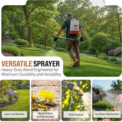 PetraTools 3 Gallon Battery Powered Backpack Sprayer in Lawn and Garden - HD3000 - Long Battery Life & Padded Straps for Comfort - Electric Sprayer w/ 6 Spray Nozzles & 80PSI (3 Gallon) - size: HD3000 (6 Nozzles)