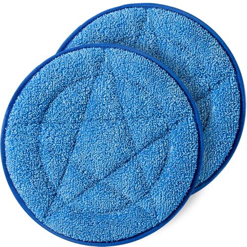 HHQ Commercial Microfiber Carpet Bonnet, Mopping and Buffing Pad, for Replacement of Oreck Orbiter Pads 437053, 2 Pack
