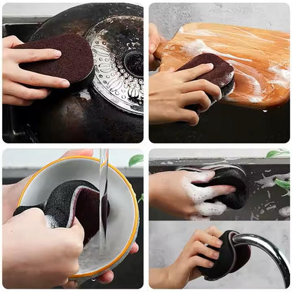 Scrubbing sponges Without Scratches-Esponjas de fregado sin arañazos (Blak-Negro) - color: Blak-negro