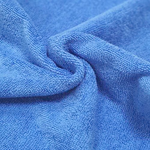 POLYTE Microfiber Cleaning Cloth, 12 x 16 in, Blue, Green, Yellow, 24 Pack